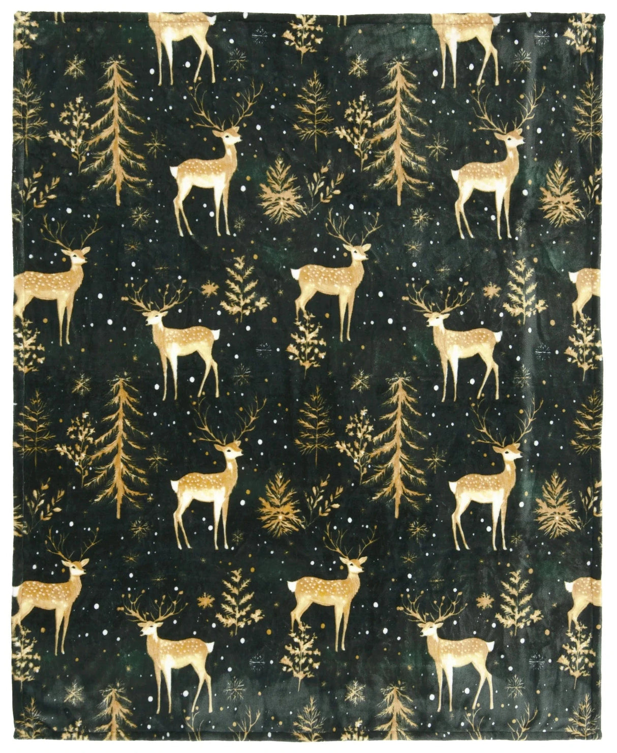 Starry Night Deer Travel Blanket