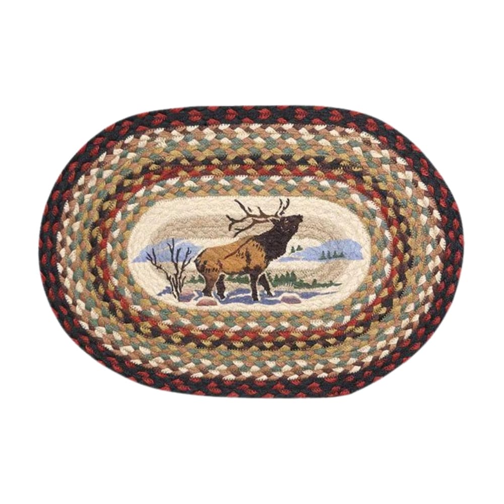 Landscape Elk Oval Placemat
