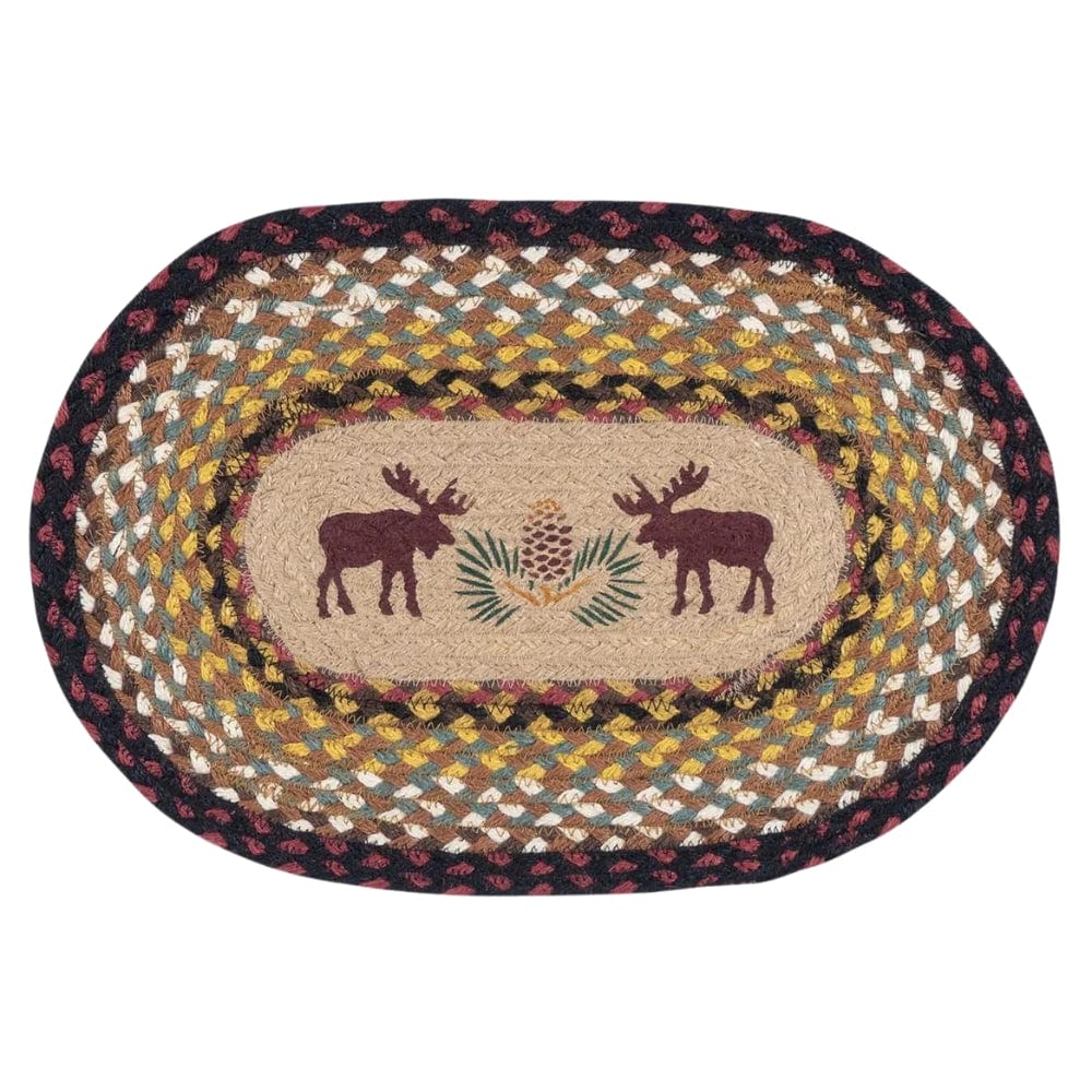 Moose & Pinecone Oval Placemat