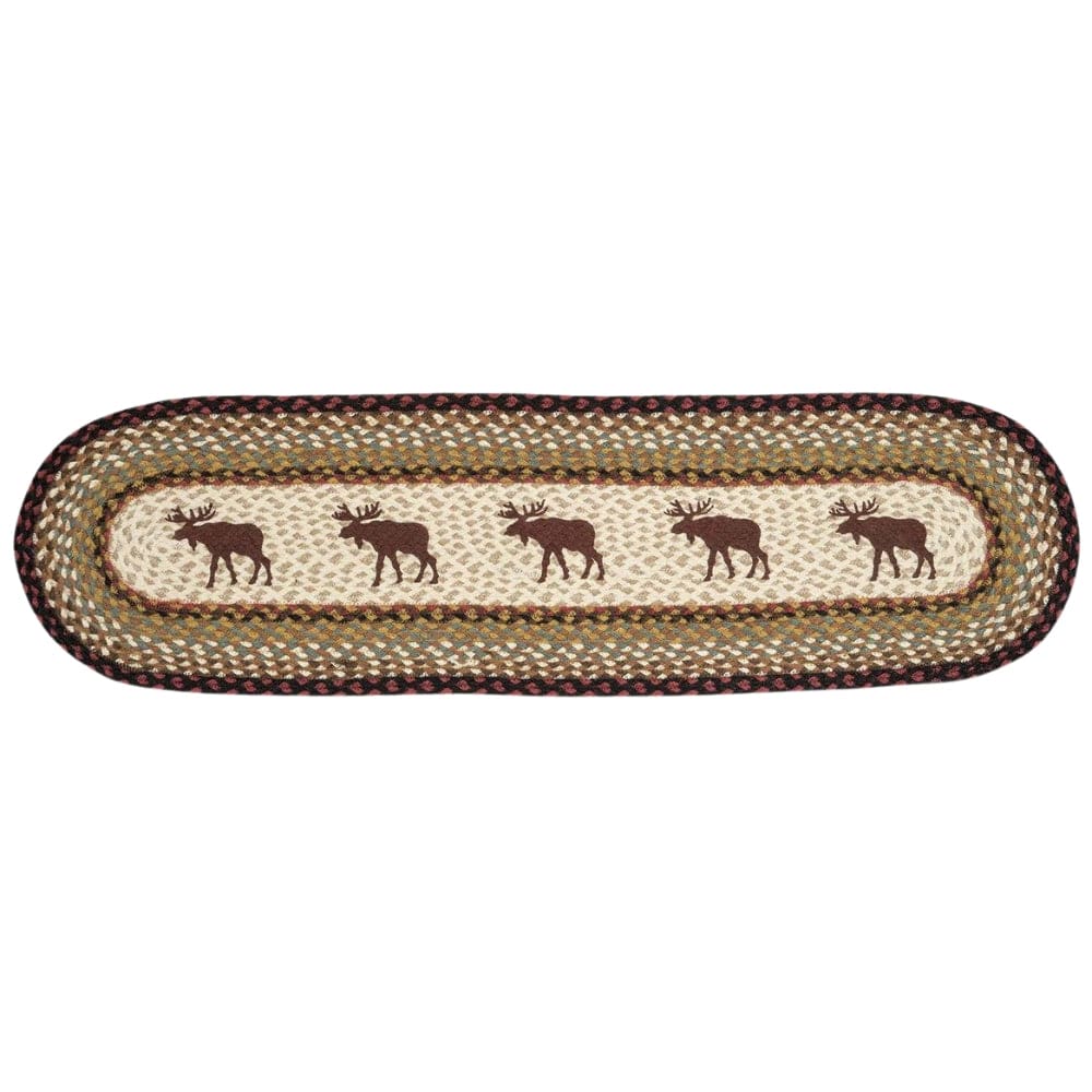 Moose Weave Oval Patch Table Runner