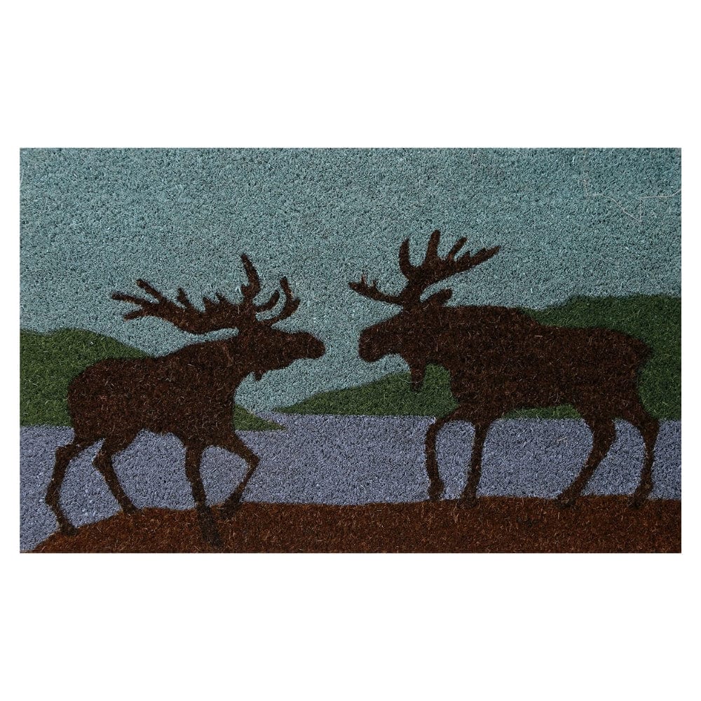 Night Moose Welcome Mat