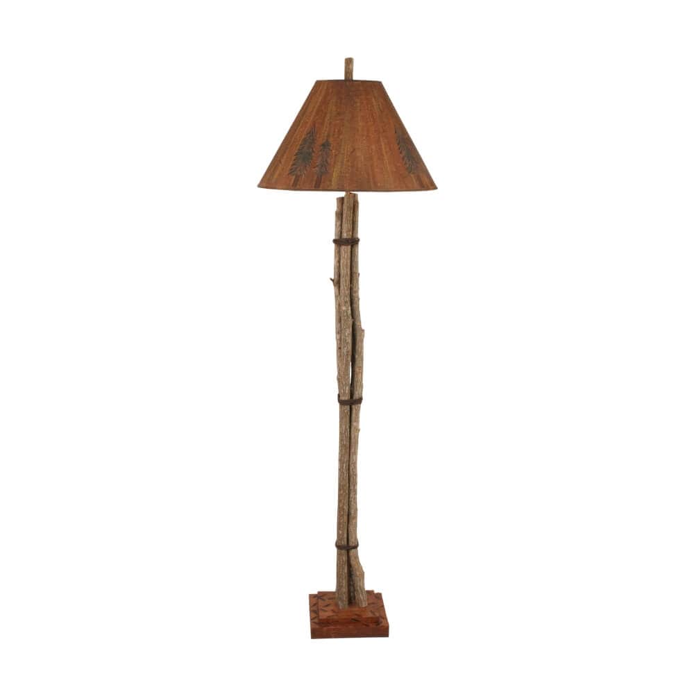 Pine Tree Twigs Floor Lamp