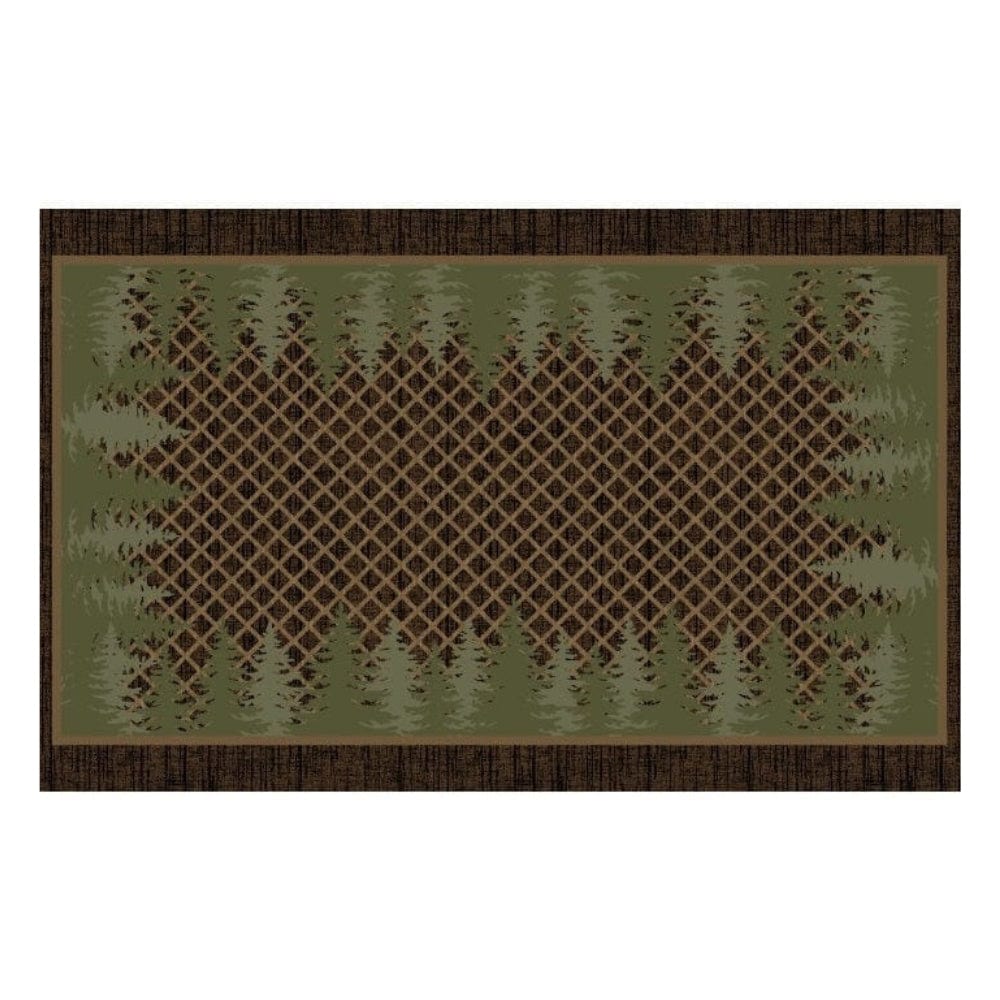 Pine & Plaid Brown Accent Rug