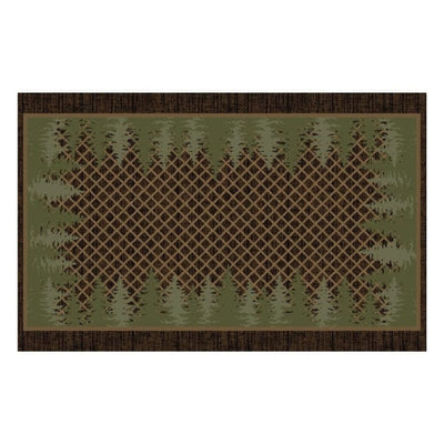 Pine & Plaid Brown Accent Rug