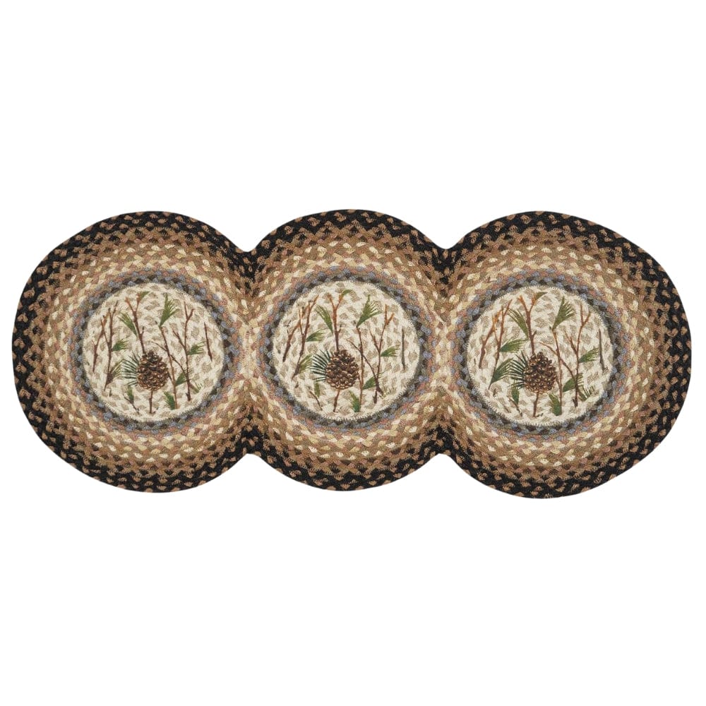 Pinecone Ring Tri-Circle Table Runner