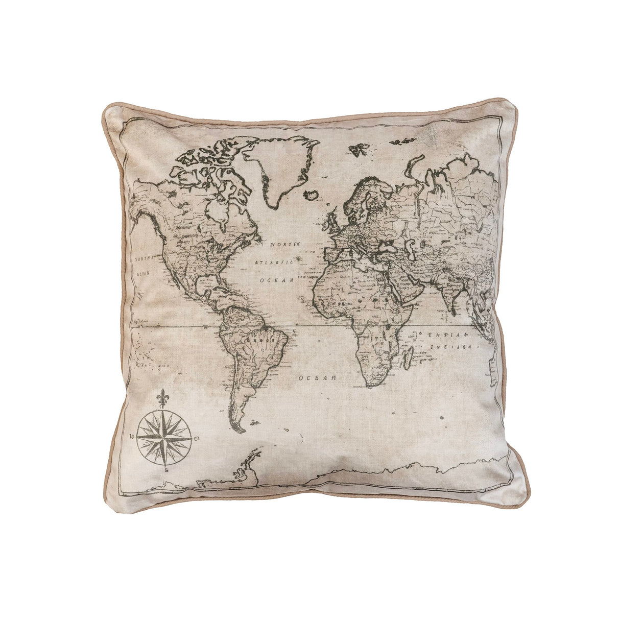 Perfect Plaid Map & Book Pillow Set