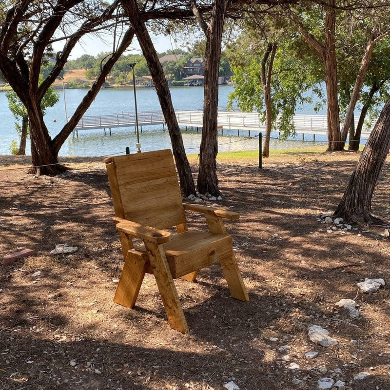 Rustic Highback Outdoor Chair
