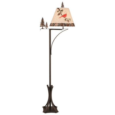 Solo Cardinal Pine Arm Floor Lamp