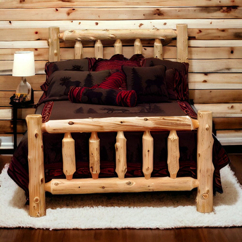Traditional Cedar Log Bed