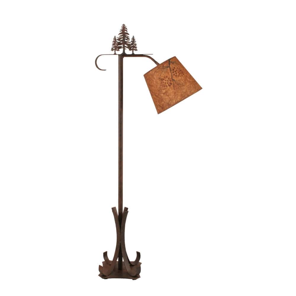 Triple Tree Rust Bridge Lamp