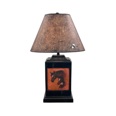 Two Horse Table Lamp