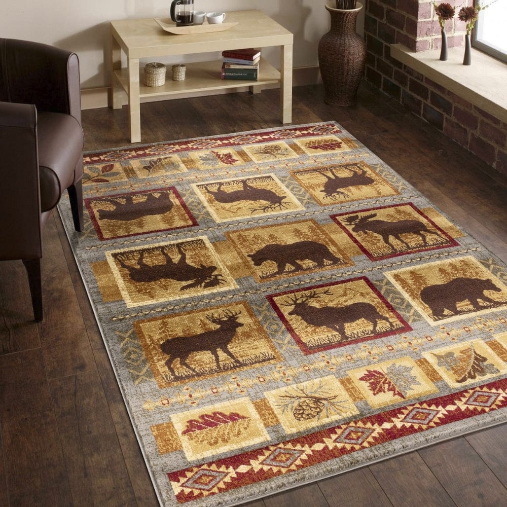 Wildlife Pattern Area Rug