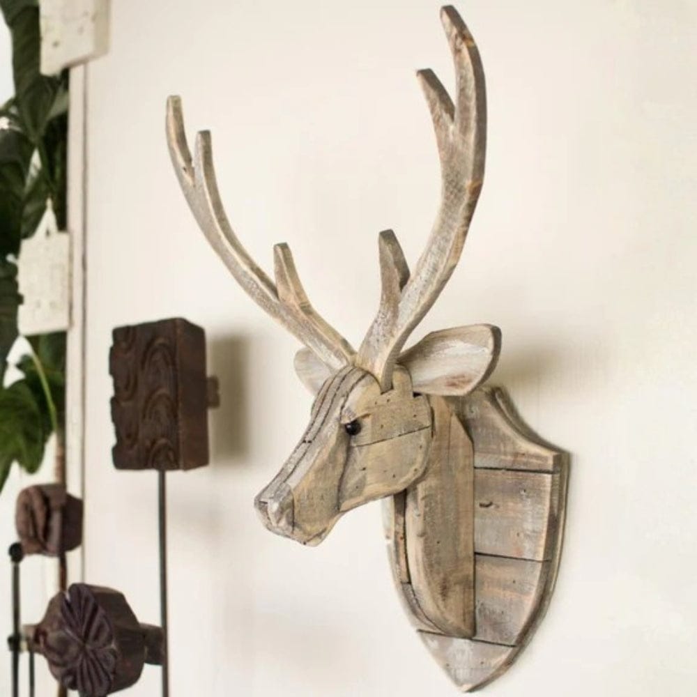 Wooden Deer Wall Hanging