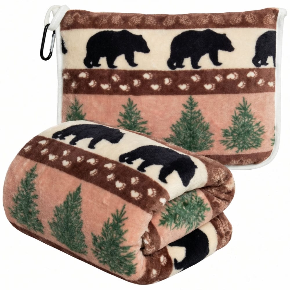 Pine & Bear Travel Blanket