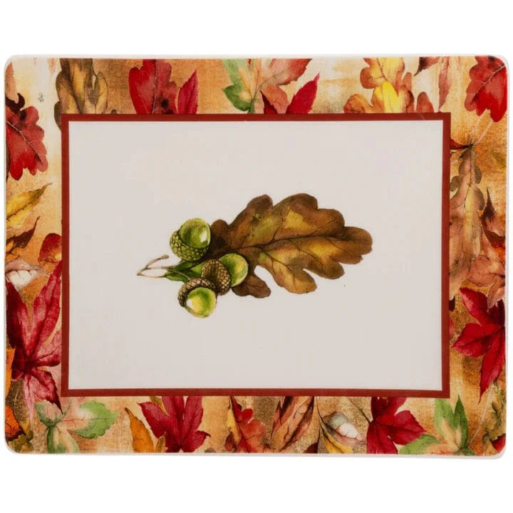 Colorful Autumn Rectangle Plate