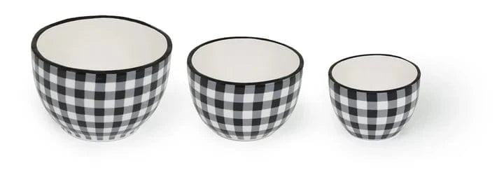 Classic Checkered Prep Bowls Set