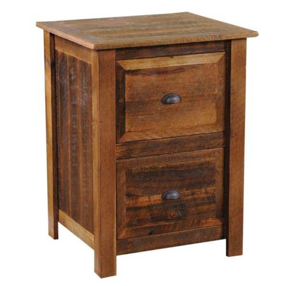 Barnwood 2 Drawer File Cabinet