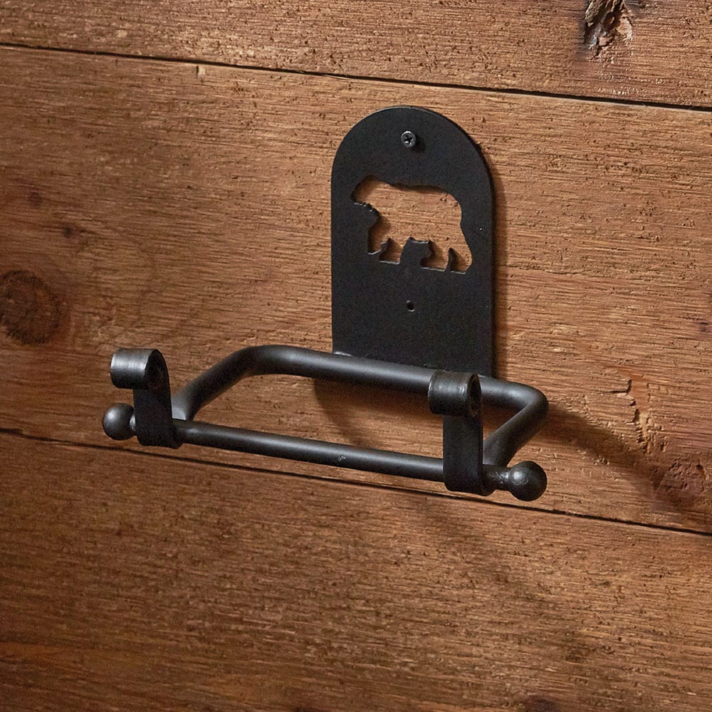 Bear Cutout Toilet Paper Holder