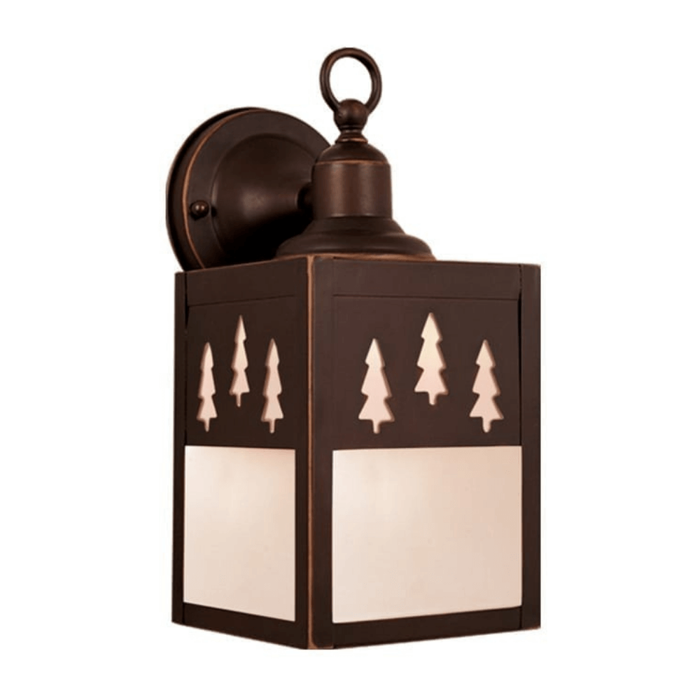 Bronze Tree Outdoor Wall Lantern