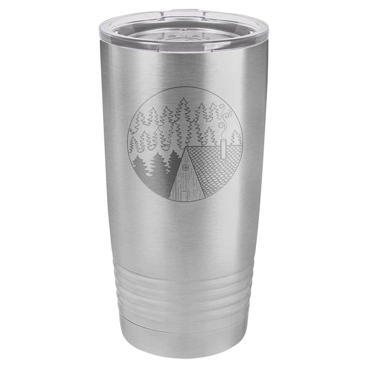 Cabin Scene 20 oz Tumbler - Stainless Steel