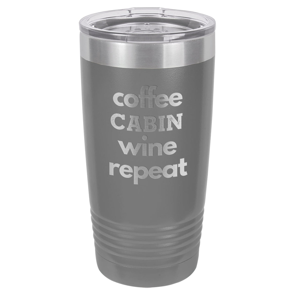 Coffee Wine Repeat 20 oz Tumbler - Powder Coated