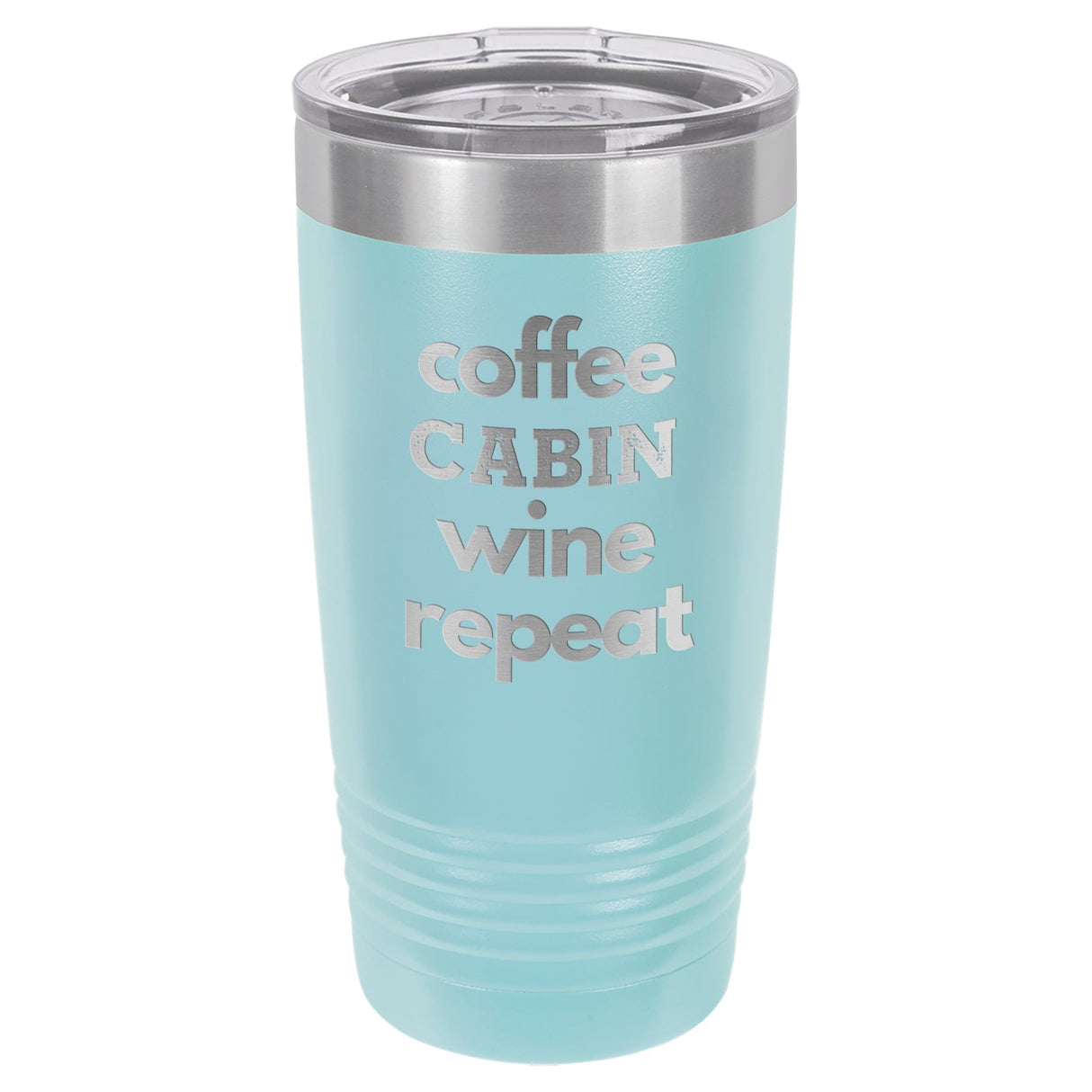 Coffee Wine Repeat 20 oz Tumbler - Powder Coated