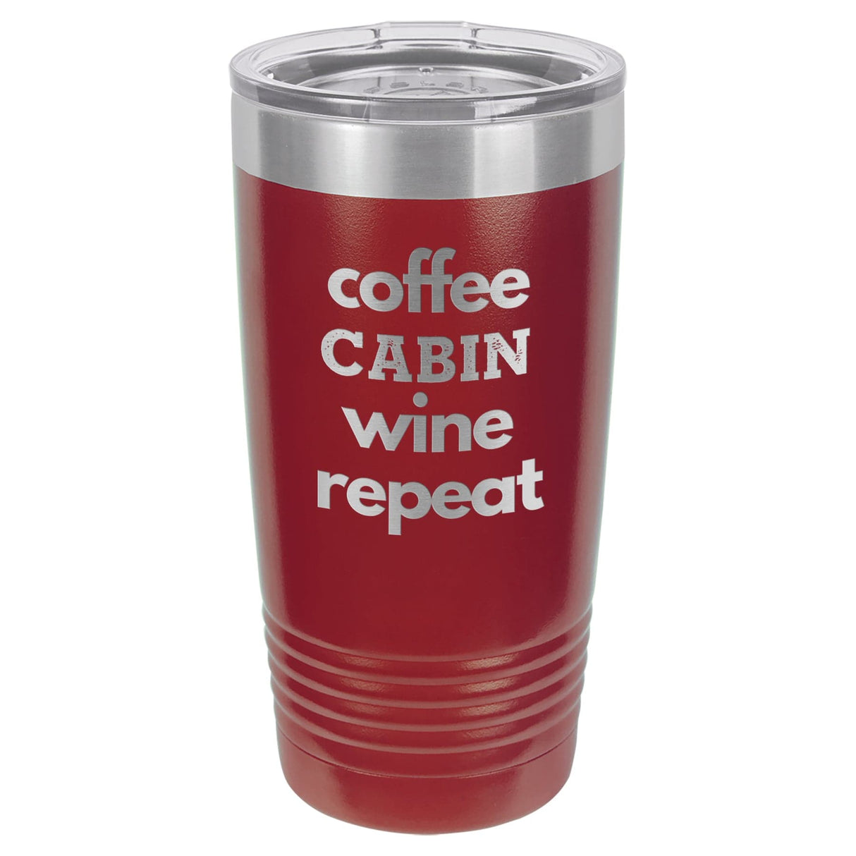 Coffee Wine Repeat 20 oz Tumbler - Powder Coated