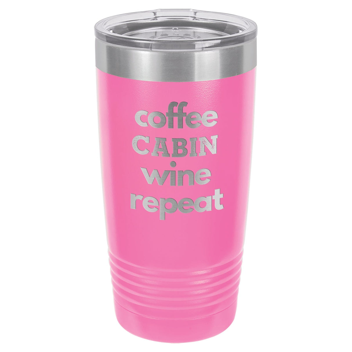 Coffee Wine Repeat 20 oz Tumbler - Powder Coated