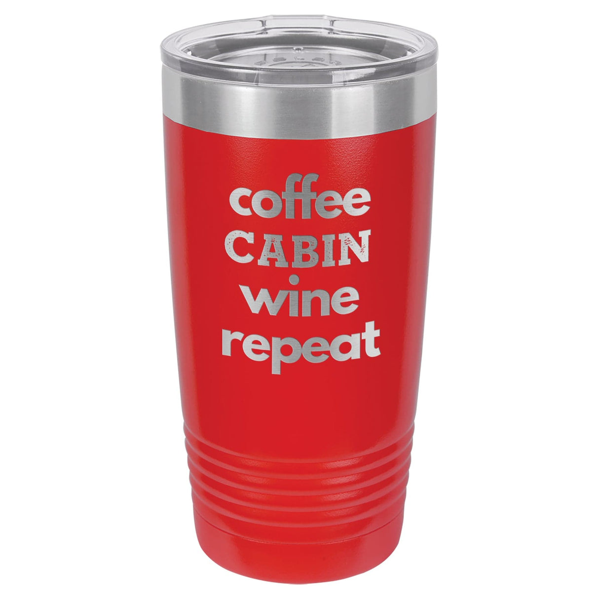 Coffee Wine Repeat 20 oz Tumbler - Powder Coated