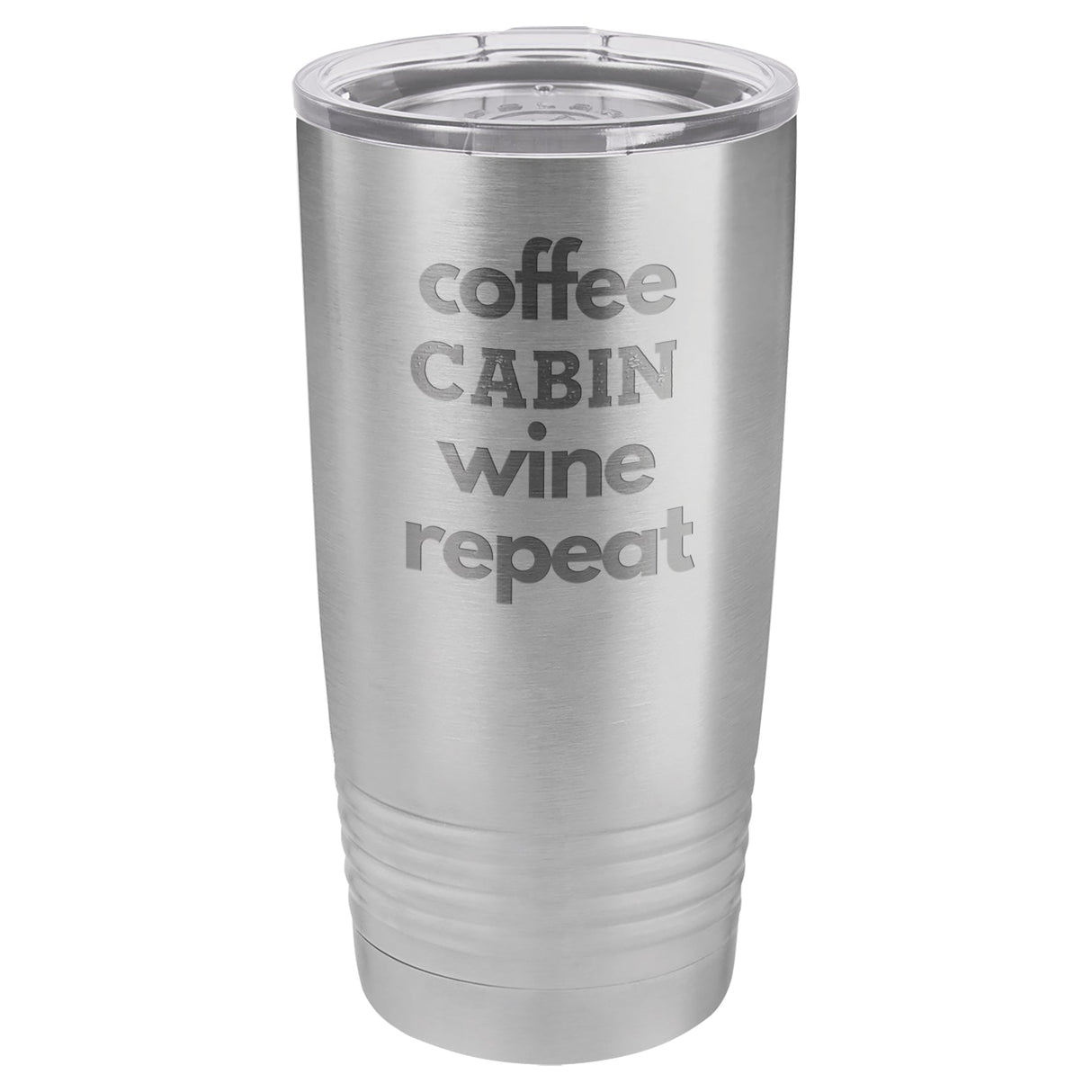 Coffee Wine Repeat 20 oz Tumbler - Stainless Steel