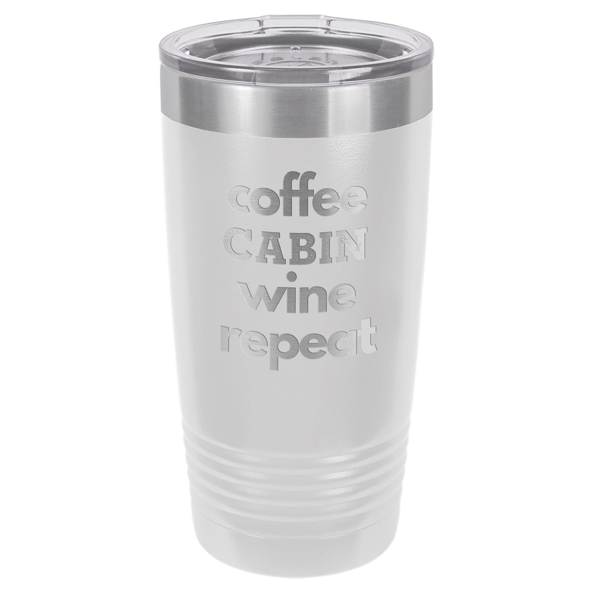 Coffee Wine Repeat 20 oz Tumbler - Powder Coated
