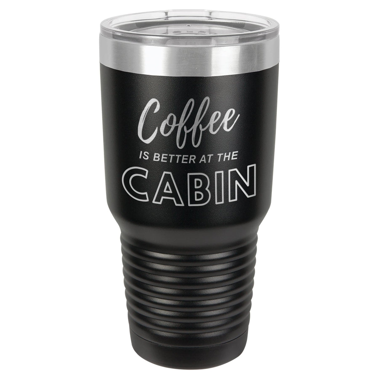 Coffee At The Cabin 30 oz Tumbler - Powder Coated