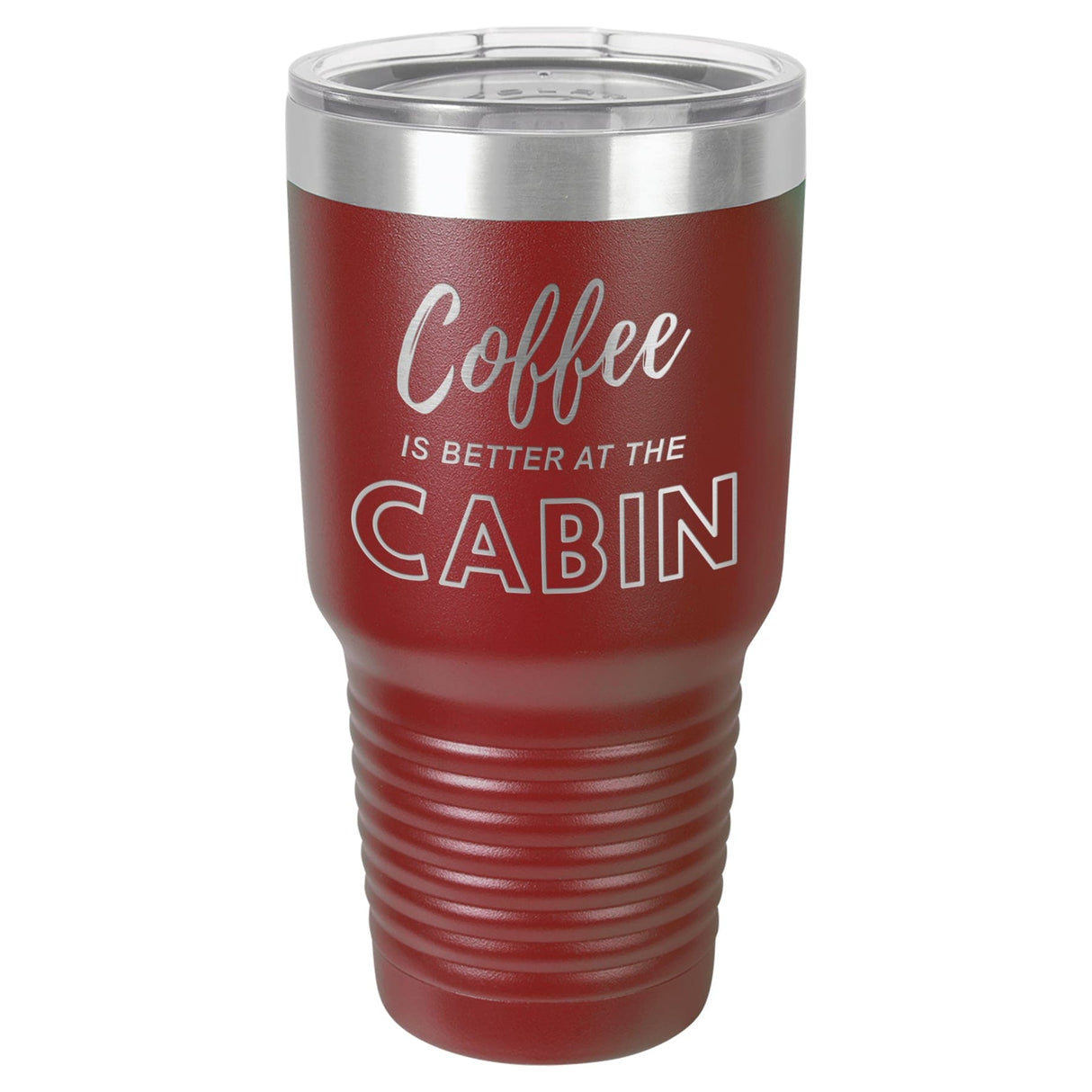 Coffee At The Cabin 30 oz Tumbler - Powder Coated