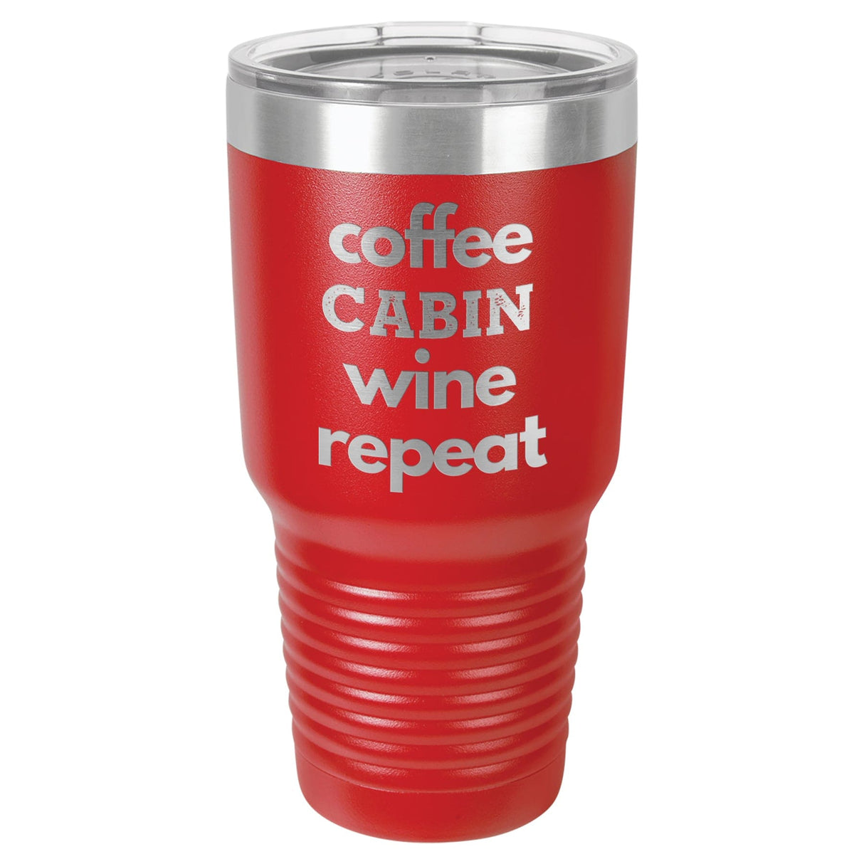 Coffee Wine Repeat 30 oz Tumbler - Powder Coated