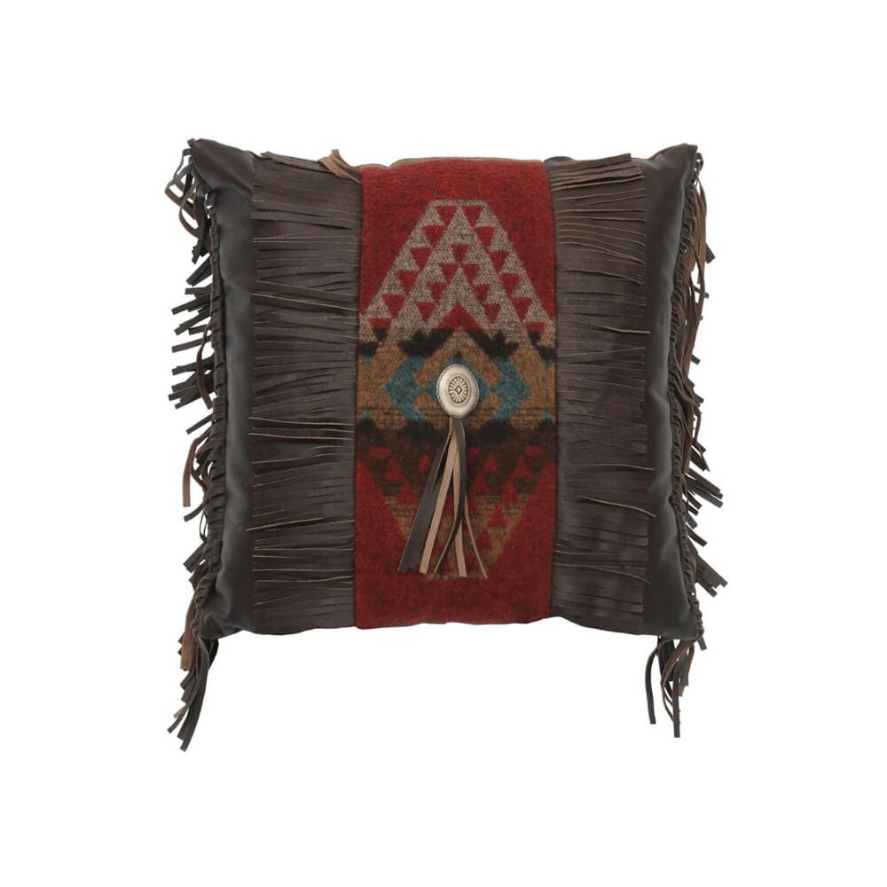 Crimson Sky Square Pillow