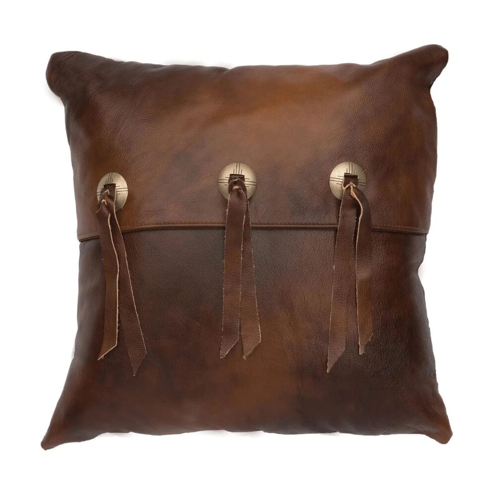Desert Twilight Fringe Concho Pillow