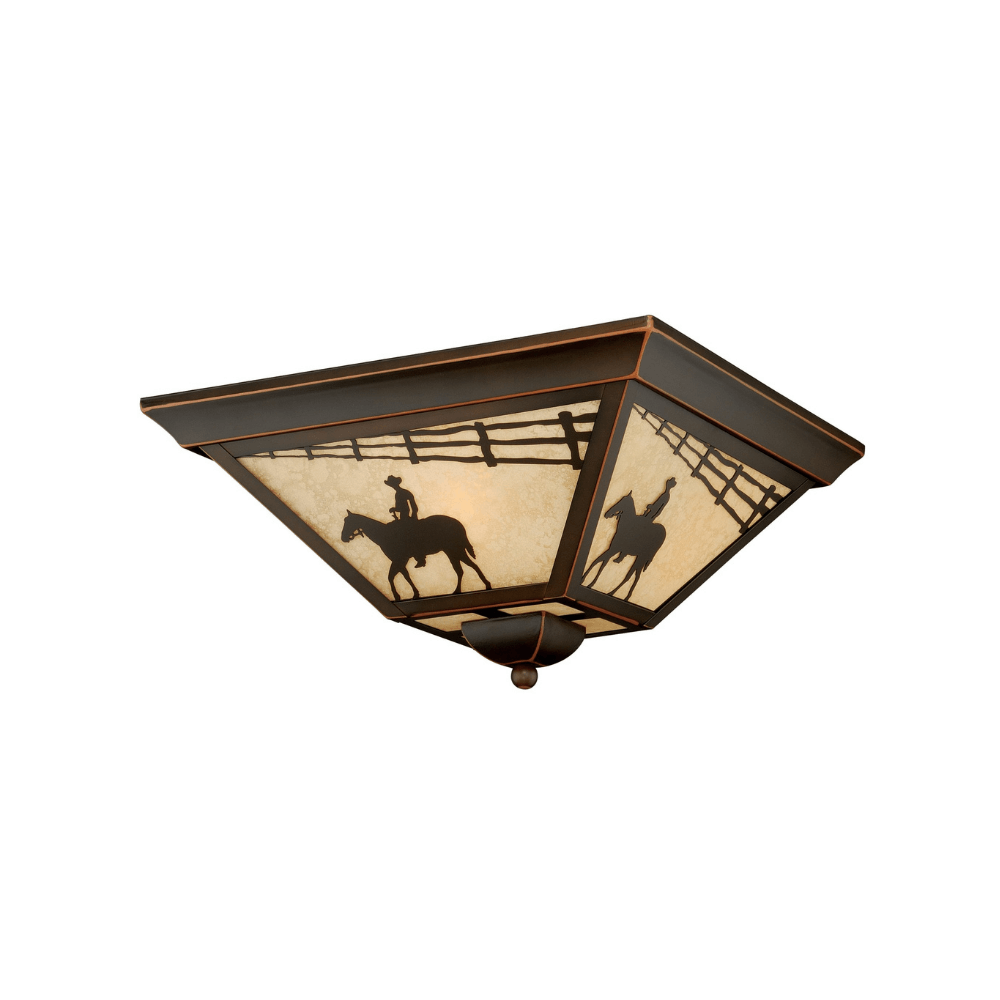 Dusty Trail Flush Mount Ceiling Light
