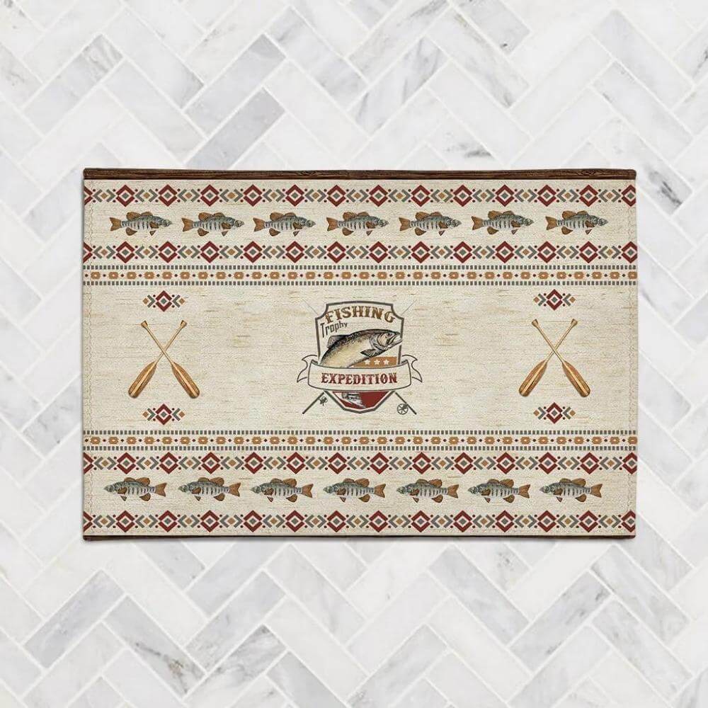 Fishing Club Chenille Accent Rug