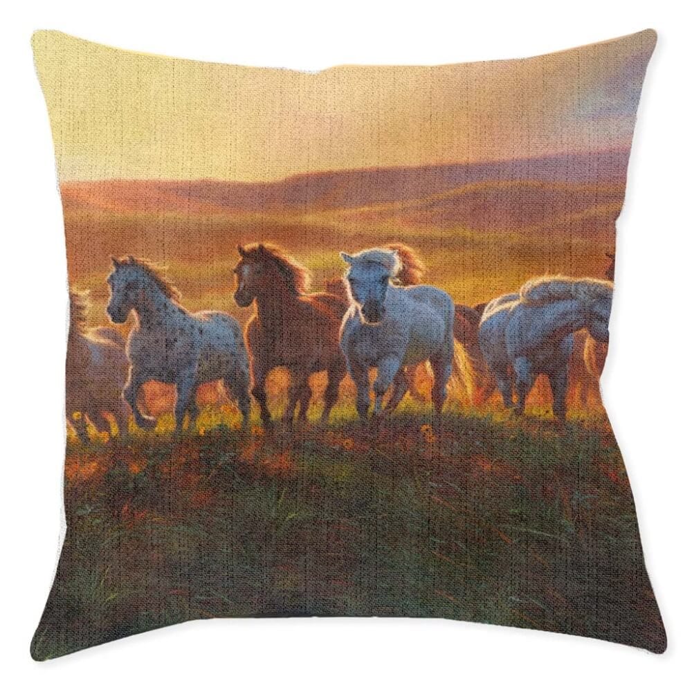 Golden Sun Thunder Woven Decorative Pillow