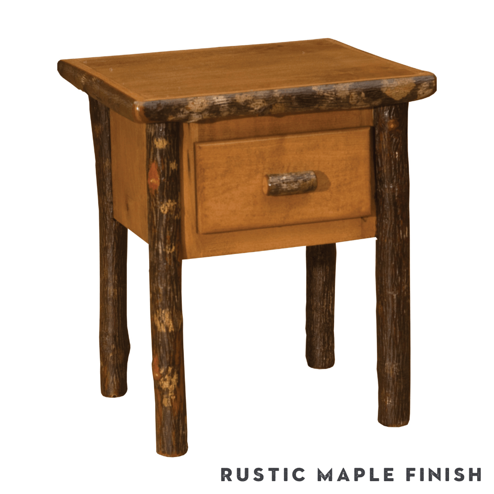 Hickory 1 Drawer Nightstand