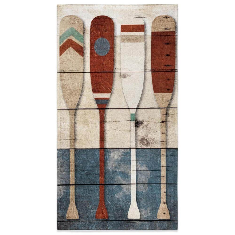 Lakeside Oars Beach Towel