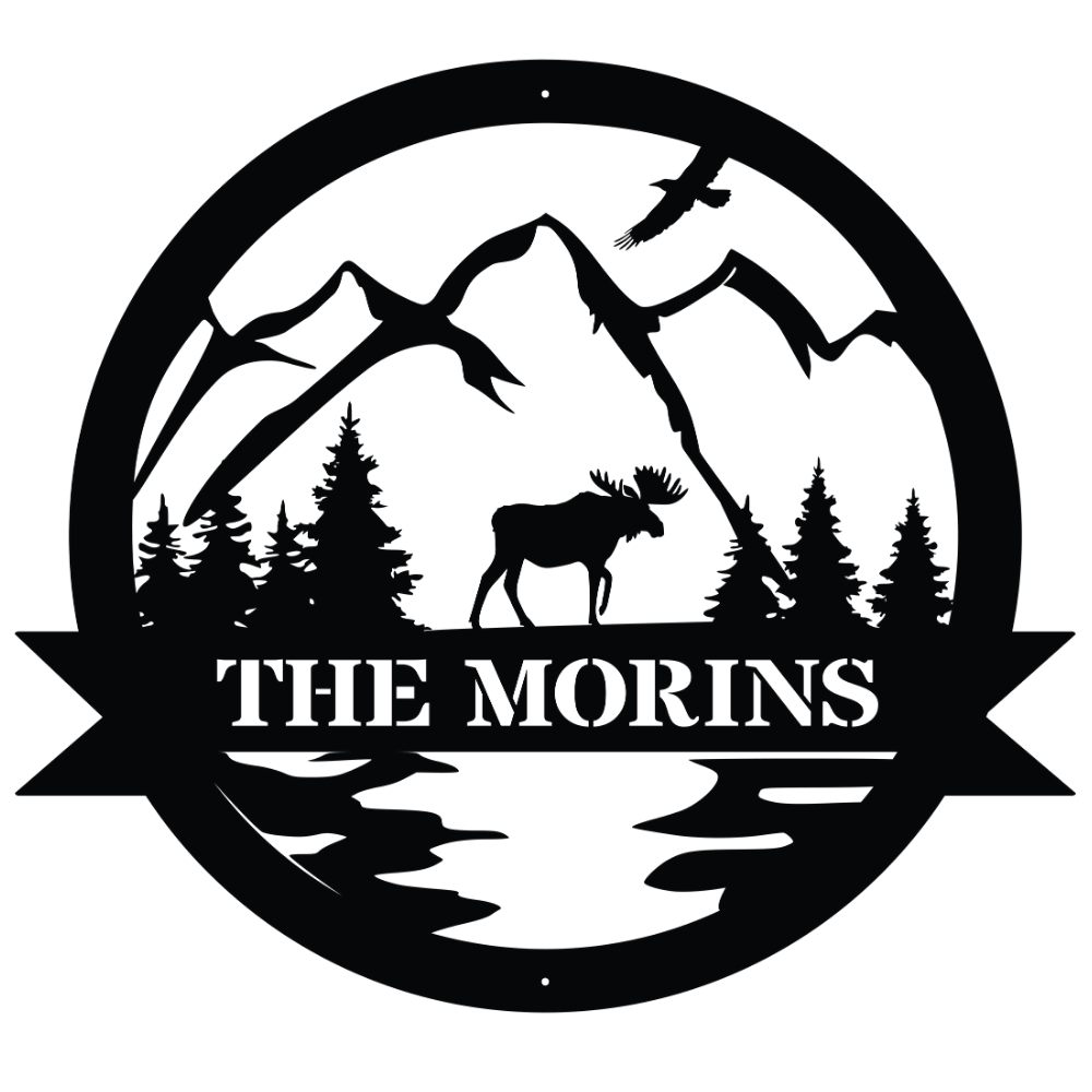 Moose Customizable Metal Sign