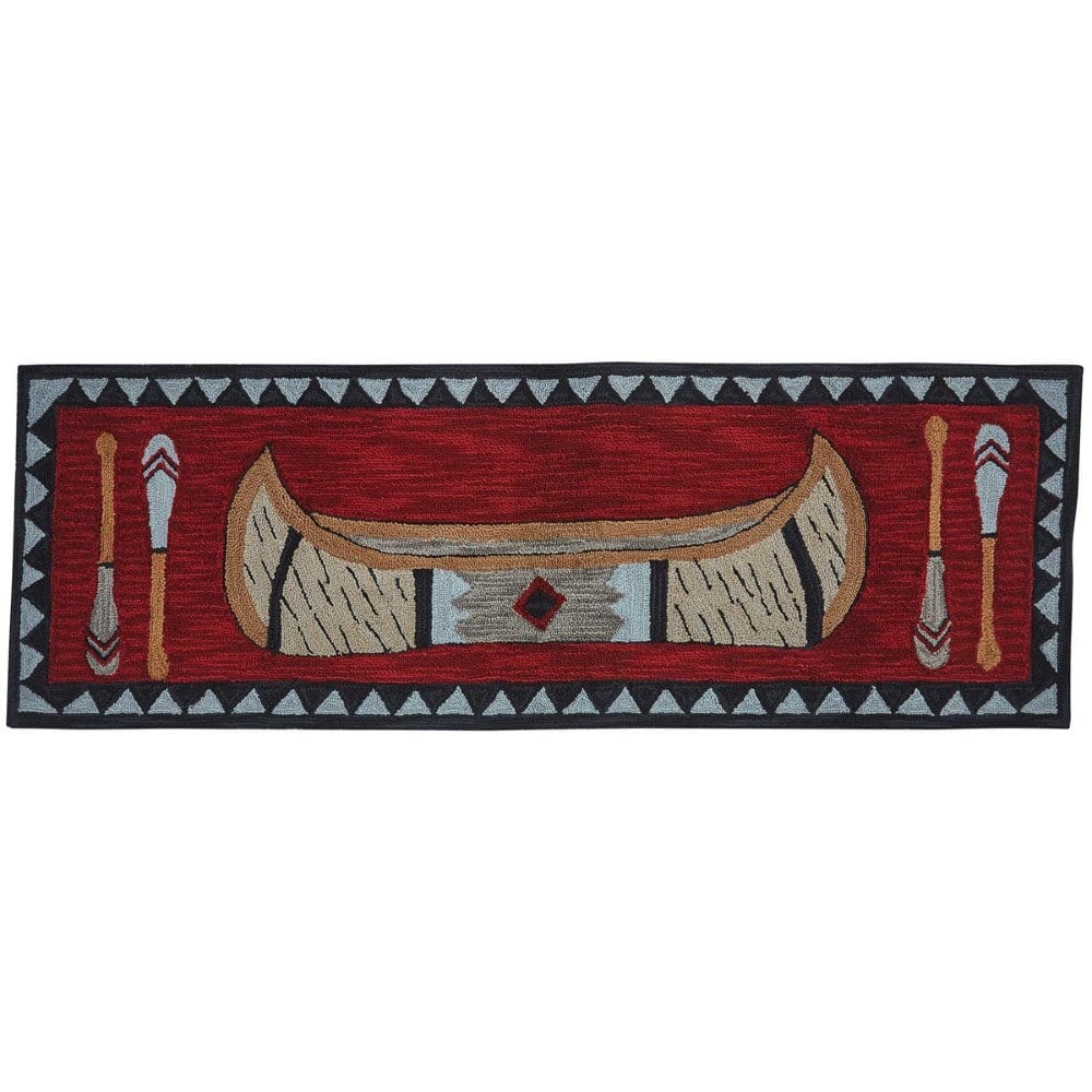 Montana Plaid Canoe Hooked Rugs