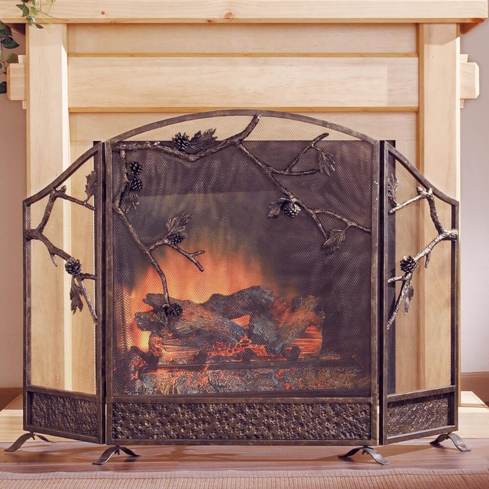 Pinecone Dreams Fireplace Screen