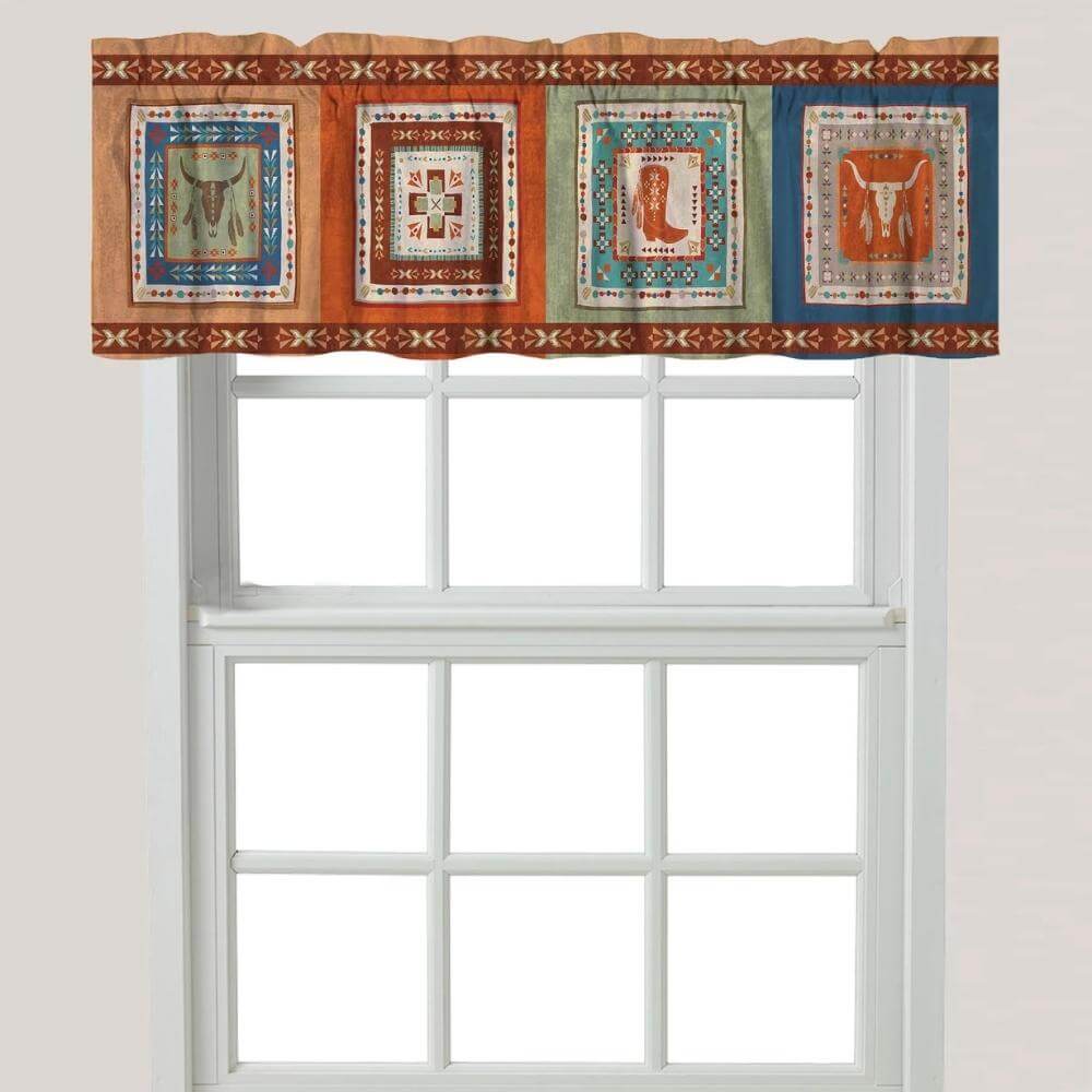 Southwest Stomp Window Valance