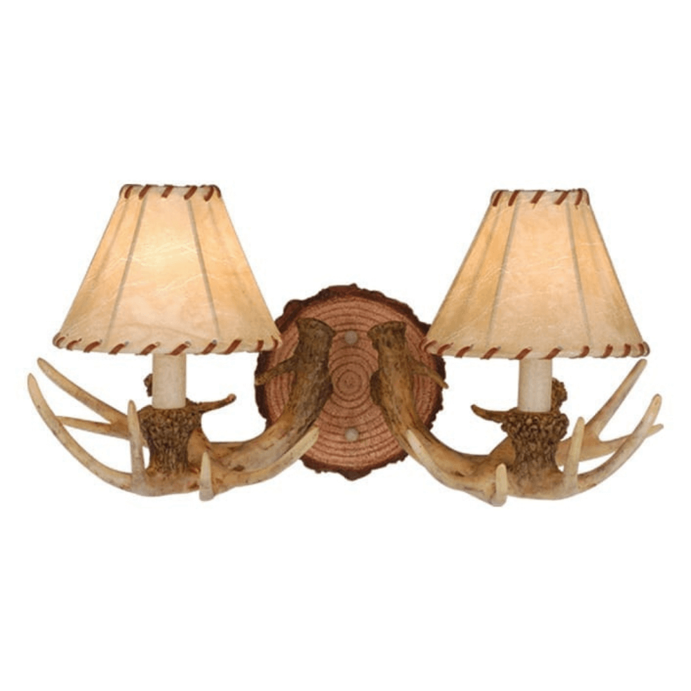 Tavern 2 Light Antler Wall Sconce