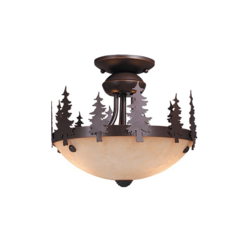 Towering Pine Semi Flush Mount Ceiling Light