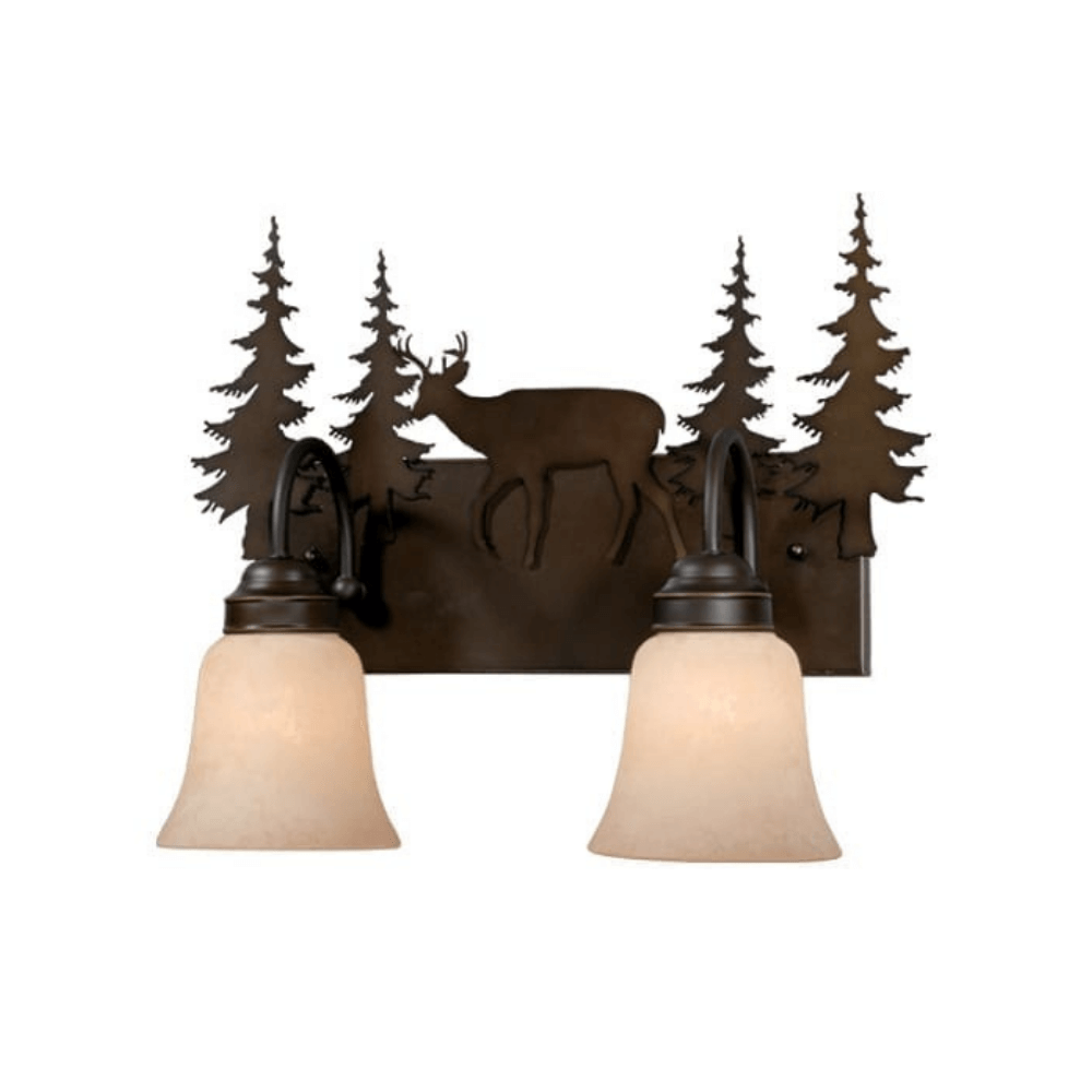 Tranquil Deer 2 Light Vanity Fixture