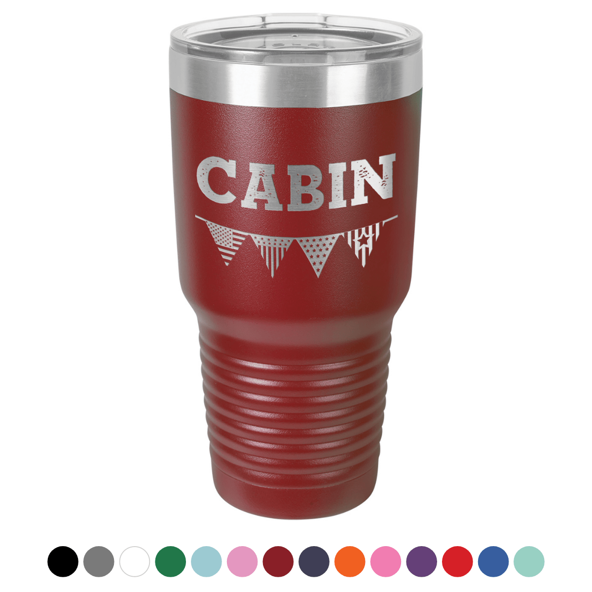 American Flag 30 oz Tumbler - Powder Coated