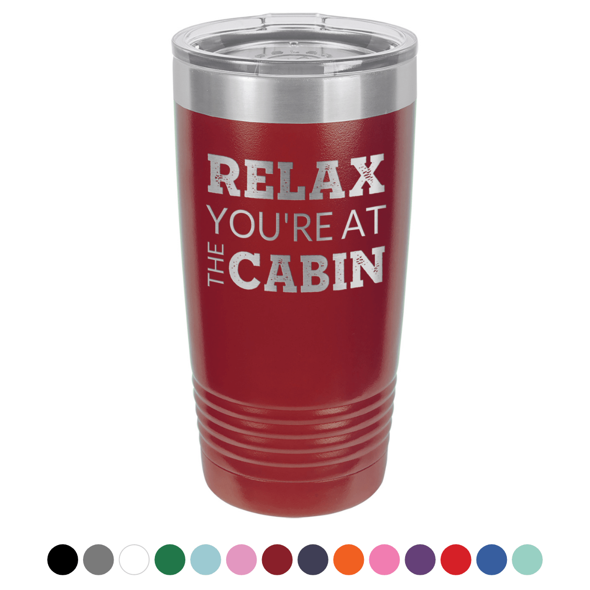 At The Cabin 20 oz Tumbler - Powder Coated